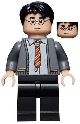 Lego, Minifigure, Harry Potter, Harry Potter - Gryffindor Cardigan Sweater, Shirt with Wrinkles, HP238