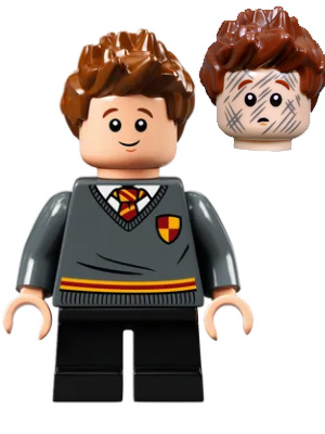 Lego, Minifigure, Harry Potter, Seamus Finnigan - Gryffindor Sweater with Crest, Black Short Legs, HP268