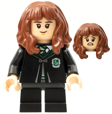 Lego, Minifigure, Harry Potter, Hermione Granger, Slytherin Robe, HP286