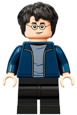 Lego, Set, Harry Potter, Harry Potter - Dark Blue Open Jacket, Black Medium Legs, HP288