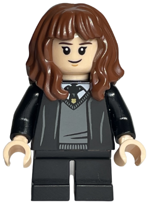 Lego, Minifigure, Harry Potter, Hermione Granger - Hogwarts Robe, Black Tie, HP320