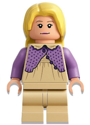Lego, Minifigure, Harry Potter, Luna Lovegood - Tan Dress, hp347