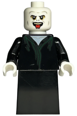 Lego, Minifigure, Harry Potter, Lord Voldemort - White Head, Black Skirt, Tongue, HP373