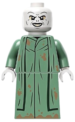 Lego, Minifigure, Harry Potter, Lord Voldemort - Sand Green Robe, Printed Skirt, hp422