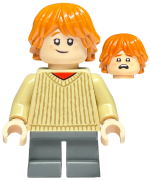 Lego, Minifigure, Harry Potter, Ron Weasley - Tan Sweater, HP482