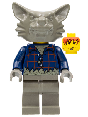 Lego, Minifigure, Studios, Werewolf, Dark Gray Head, HRF006