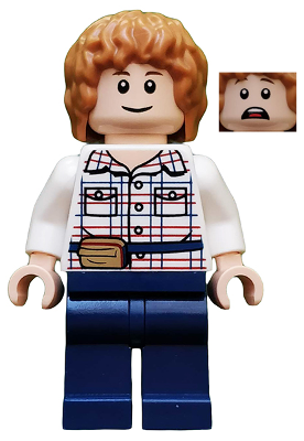 Lego, Minifigure, Jurassic World, Gray Mitchell - White Shirt, Dark Blue Legs, JW002