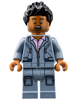 Lego, Minifigure, Jurassic World, Simon Masrani - Sand Blue Jumper, JW003