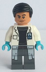 Lego, Minifigure, Jurassic World, Dr. Henry Wu - White Lab Coat, JW015