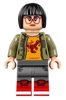 Lego, Minifigure, Jurassic World, Zia Rodriguez - Olive Green Jacket, jw031