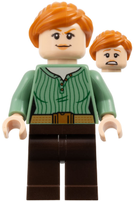 Lego, Minifigure, Jurassic World, Claire Dearing - Sand Green Shirt, jw052