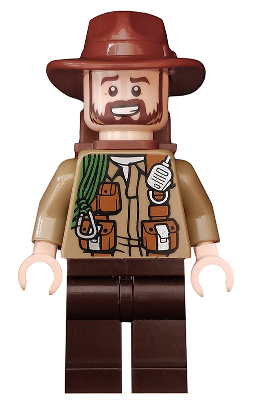 Lego, Minifigure, Jurassic World, Sinjin Prescott - Backpack, JW054
