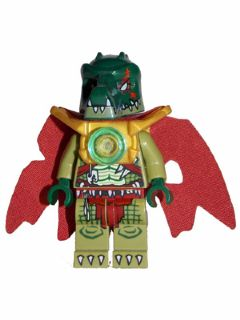 Lego, Minifigure, Legends of Chima, Cragger, Light Armor, Cape, LOC024