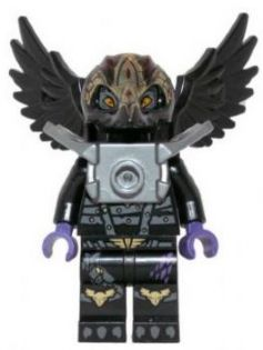 Lego, Minifigure, Legends of Chima, Rawzom - Flat Silver Armor, LOC033