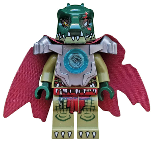 Lego, Minifigure, Legends of Chima, Cragger - Heavy Armor, Cape, LOC044