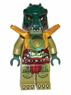 Lego, Minifigure, Legends of Chima, Cragger, Light Armor LOC051