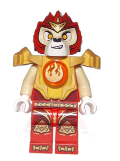 Lego, Minifigure, Legends of Chima, Laval - Fire Chi, Heavy Armor, Tan Arms, LOC093