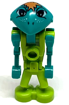 Lego, Minifigure, Life on Mars (LoM), Martian - Altair - Lime Torso, lom003a