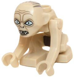 Lego, Minifigure, The Hobbit, Lord of the Rings, Gollum - Narrow Eyes, lor031