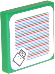 Lego, Minifigure, Super Mario Brothers, Koopa Troop, Scanner Code with Pink Lines, MAR0006