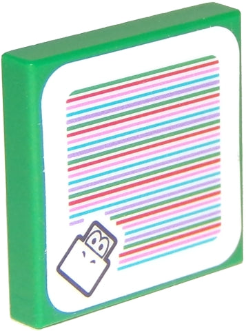 Lego, Minifigure, Super Mario Brothers, Koopa Troop, Scanner Code with Pink Lines, MAR0006