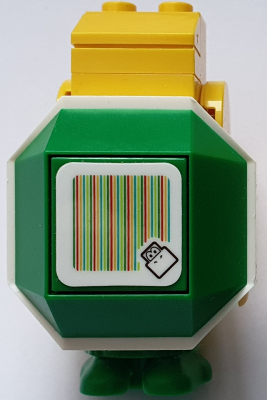 Lego, Minifigure, Super Mario Brothers, Koopa Troop, Scanner Code with Yellow Lines, MAR0037