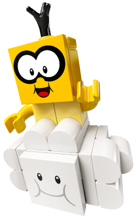 Lego, Minifigure, Super Mario Brothers, Lakitu - Sitting on Cloud, Mar0076
