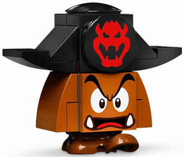 Lego, Minifigure, Super Mario Brothers, Pirate Goomba - Angry, Open Mouth, Mar0083