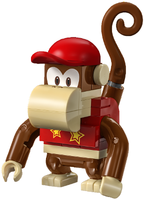 Lego, Minifigure, Super Mario Brothers, Diddy Kong, Mar0166