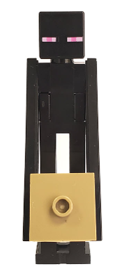 Lego, Minifigure, Minecraft, Enderman - Tan Block with Dark Tan Top, MIN066