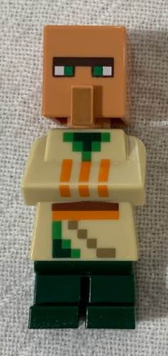 Lego, Minifigure, Minecraft, Villager (Farmer) - Desert Biome Outfit, MIN075