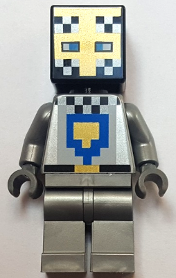 Lego, Minifigure, Minecraft, Knight - Black Head, MIN080