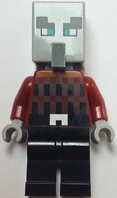 Lego, Minifigure, Minecraft, Illager (Pillager) - Wide Eyes, MIN081