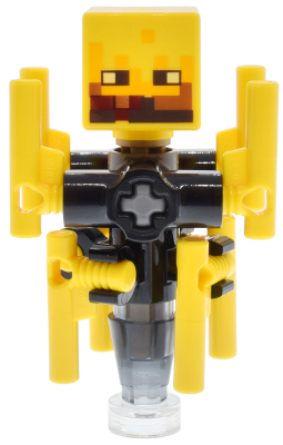 Lego, Minifigure, Minecraft, Blaze - Trans-Black Cone Stand, min198