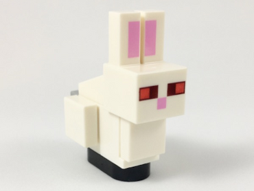 Lego, Minifigure, Minecraft, Minecraft Bunny, Rabbit, Killer Bunny, Brick Built, MINEBUNNY03
