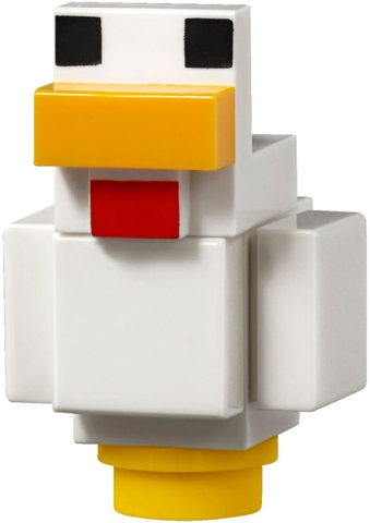 Lego, Minifigure, Minecraft, Minecraft Chicken - Brick Built, minechicken01