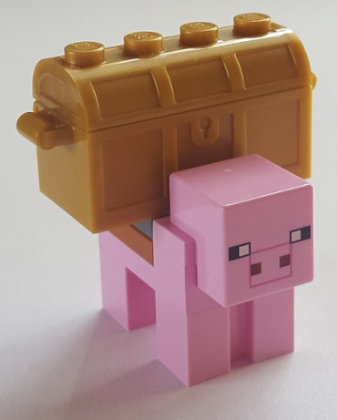 Lego, Minifigure, Minecraft, Minecraft Pig, Piggy Bank, Brick Built, MINEPIG05
