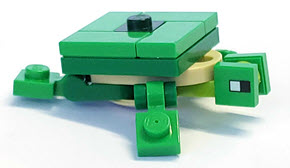 Lego, Minifigure, Minecraft, Minecraft Turtle, Brick Built, MINETURTLE01