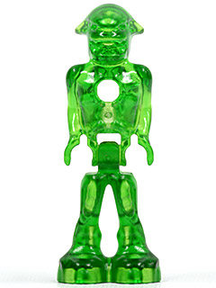 Lego, Minifigure, Mars Mission, Mars Mission Alien with Marbled Glow In Dark Torso, MM001