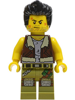 Lego, Minifigure, Monster Fighters, Frank Rock with gun, MOF015