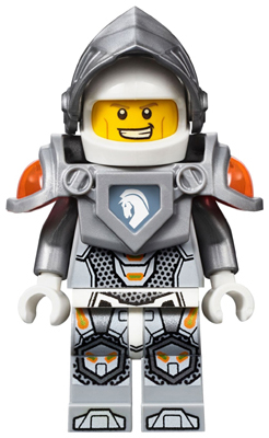 Lego, Minifigure, NEXO KNIGHTS, Lance, Flat Silver Visor and Armor, nex001