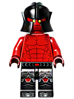 Lego, Minifigure, NEXO KNIGHTS, Crust Smasher, Bare Chest, Black Legs, NEX027