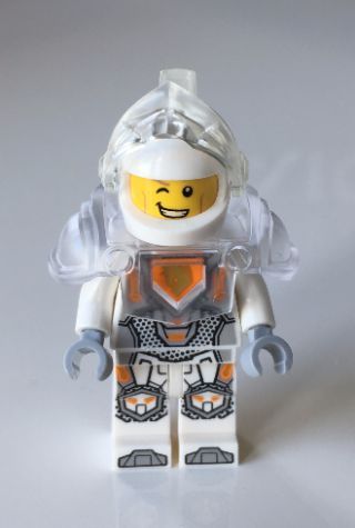 Lego, Minifigure, NEXO KNIGHTS, Lance Richmond, Trans-Clear Visor and Armor, Ultimate Lance, NEX055