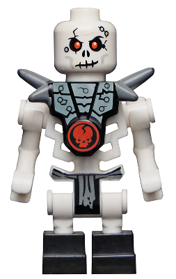 Lego, Minifigure, Ninjago, The Golden Weapons, Chopov (Skulkin) - Horizontal Grip Hands, Armor, NJO0021
