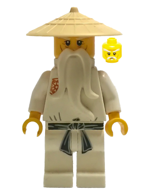 Lego, Minifigure, Ninjago, Wu Sensei - The Golden Weapons, NJO002