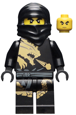 Lego, Minifigure, Ninjago, The Golden Weapons, Cole DX, NJO015