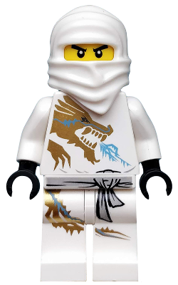 Lego, Minifigure, Ninjago, The Golden Weapons, Zane DX, NJO018