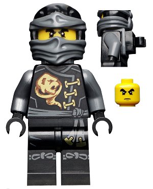 Lego, Minifigure, Ninjago, Skybound, Cole - Skybound with Neck Bracket and Modified Tile, njo0199a