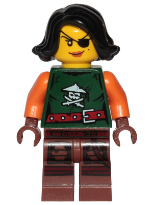 LEGO, Minifigure, Ninjago, Skybound, Cyren - Dark Green Outfit, NJO0218