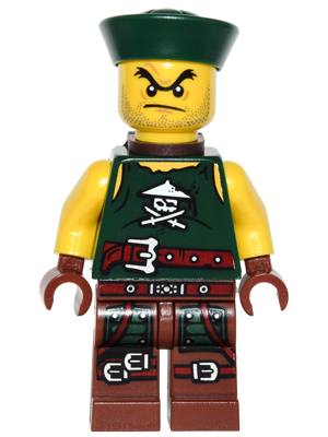 Lego, Minifigure, Ninjago, Sky Pirate Foot Soldier with Scabbard, NJO0230